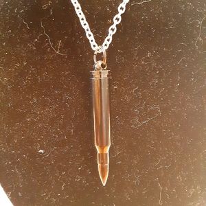 Titanium Bullet urn necklace